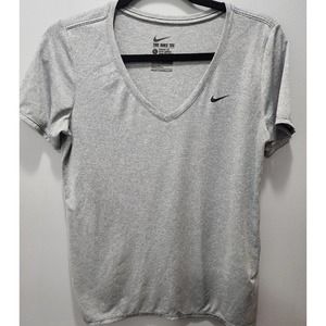 Womens Black And White Nike Dri-Fit T-Shirt Size Large